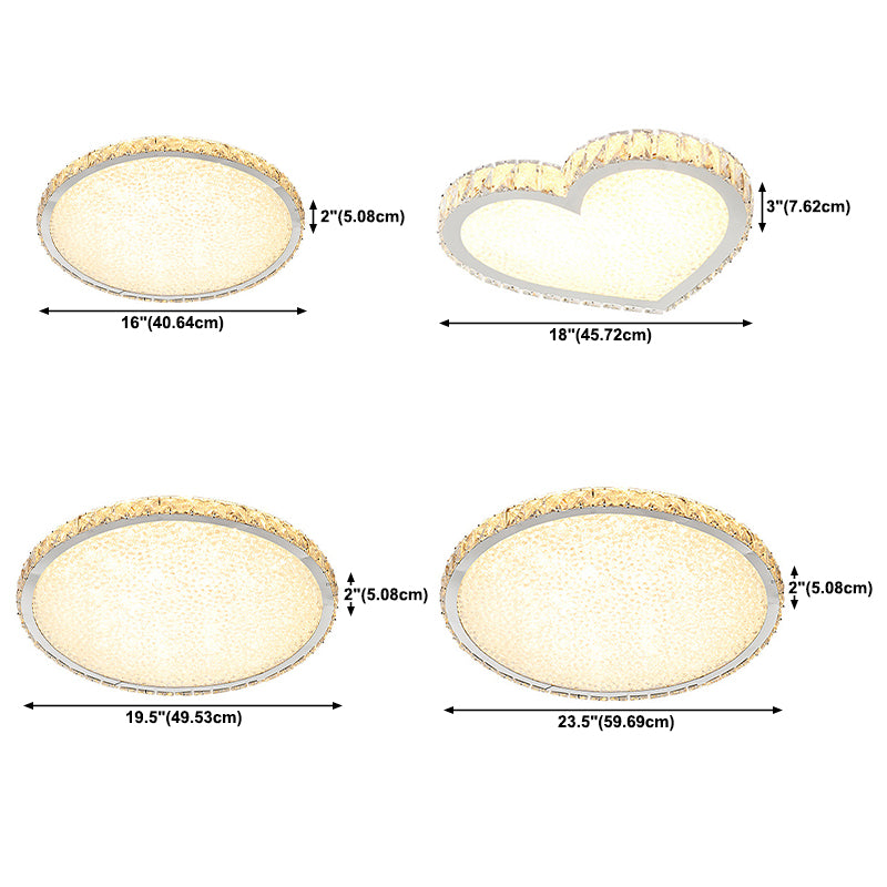 Lámpara de techo empotrada LED, iluminación nórdica empotrada con pantalla de cristal para dormitorio