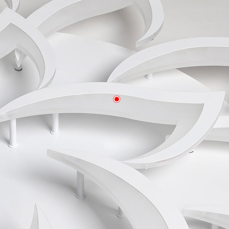 Plafonnier LED en acrylique en forme de fleur, luminaire de plafond Simple pour le salon