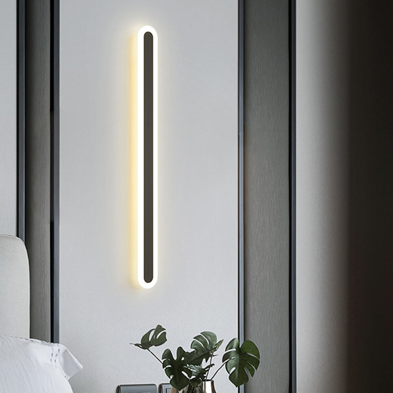 Modern Style Metal Wall Light Minimalist LED Wall Sconce Light for Bedroom