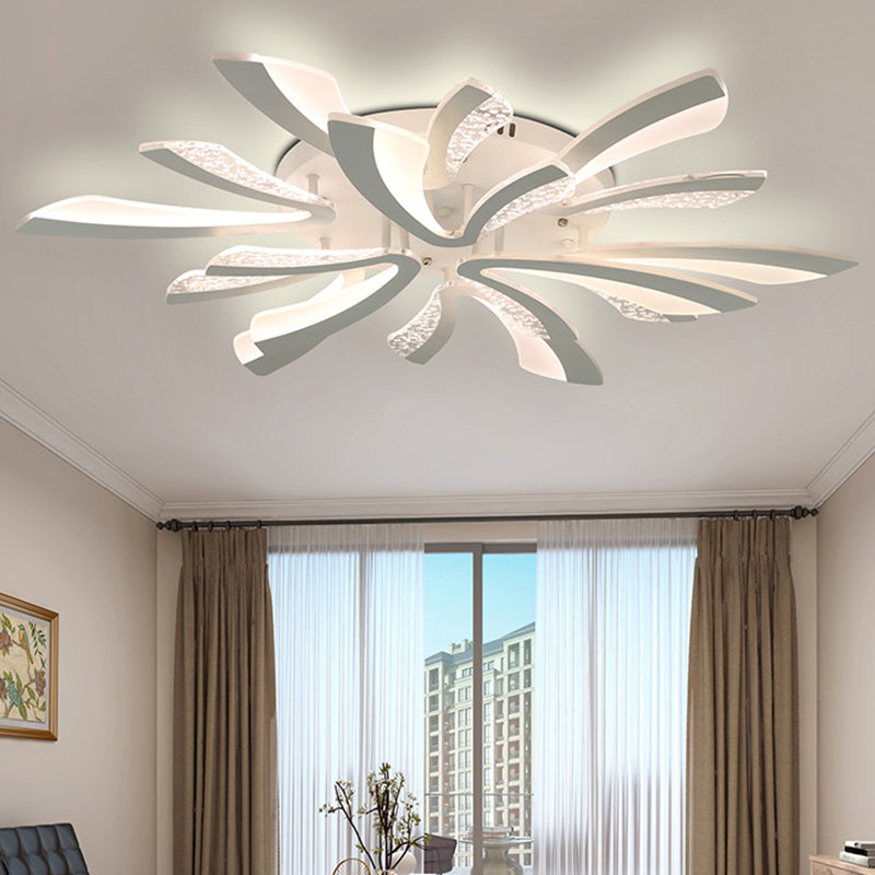 Pissenlit près du plafond éclairage lampe de montage de plafond LED nordique avec abat-jour en acrylique