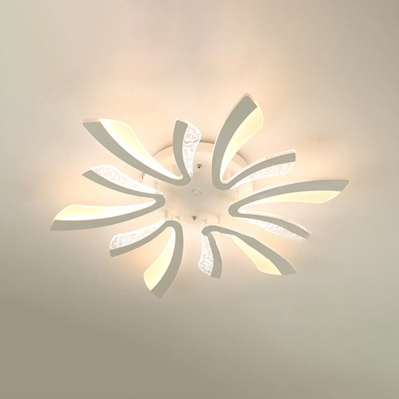Pissenlit près du plafond éclairage lampe de montage de plafond LED nordique avec abat-jour en acrylique