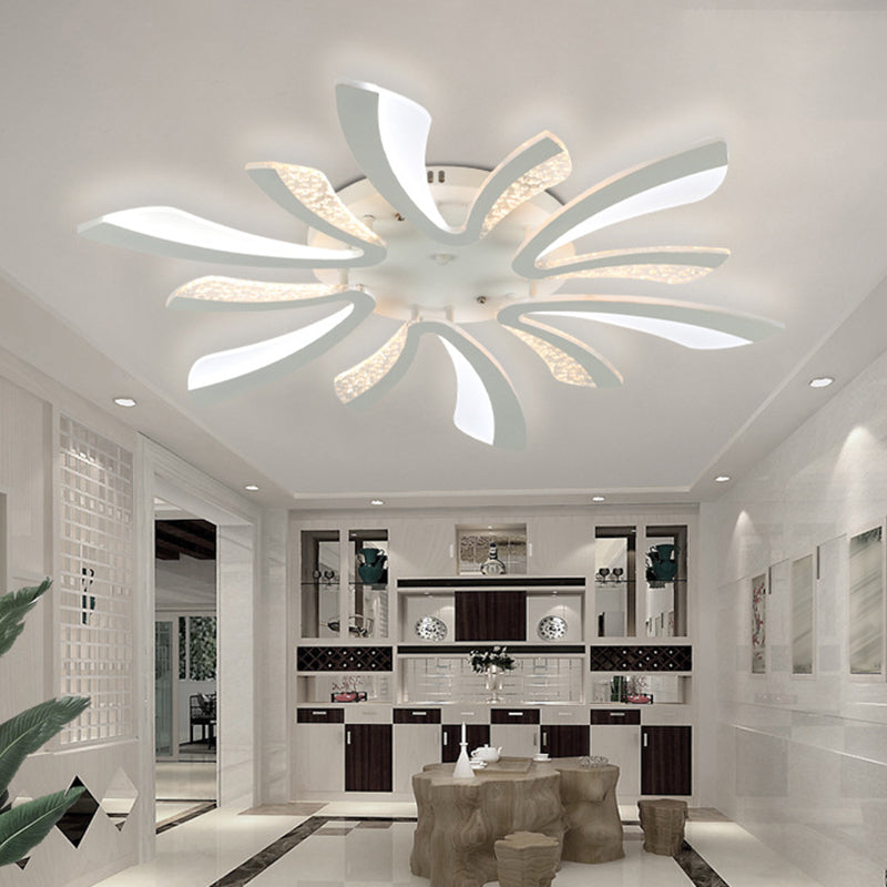 Dandelion Close to Ceiling Lighting Nordic LED Ceiling Mount Lamp with Acrylic Shade
