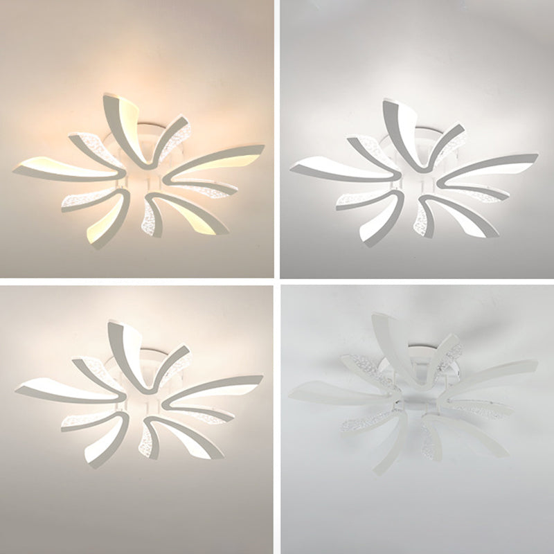 Pissenlit près du plafond éclairage lampe de montage de plafond LED nordique avec abat-jour en acrylique