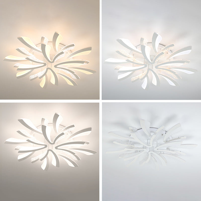 Pissenlit près du plafond éclairage lampe de montage de plafond LED nordique avec abat-jour en acrylique