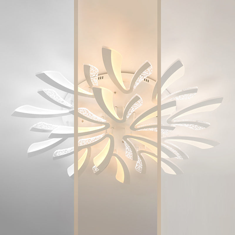 Dandelion Close to Ceiling Lighting Nordic LED Ceiling Mount Lamp with Acrylic Shade