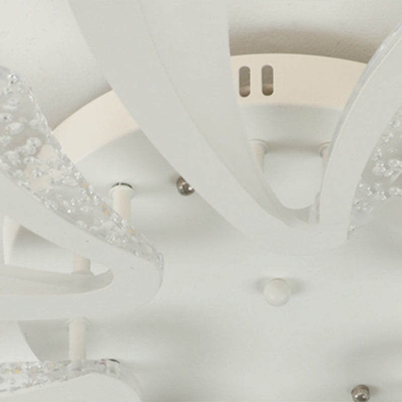 Pissenlit près du plafond éclairage lampe de montage de plafond LED nordique avec abat-jour en acrylique