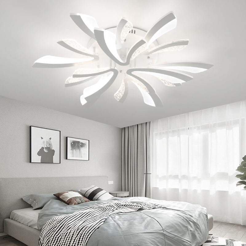 Pissenlit près du plafond éclairage lampe de montage de plafond LED nordique avec abat-jour en acrylique