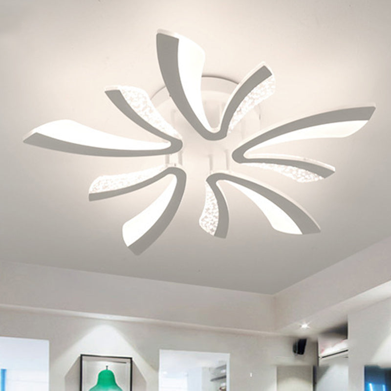 Pissenlit près du plafond éclairage lampe de montage de plafond LED nordique avec abat-jour en acrylique