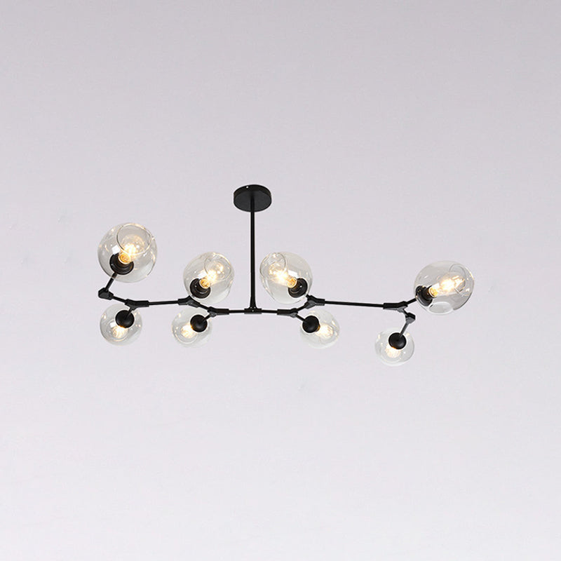 Nordic Modo Glass Chandelier Living Room Adjustable Hanging Light Fixture