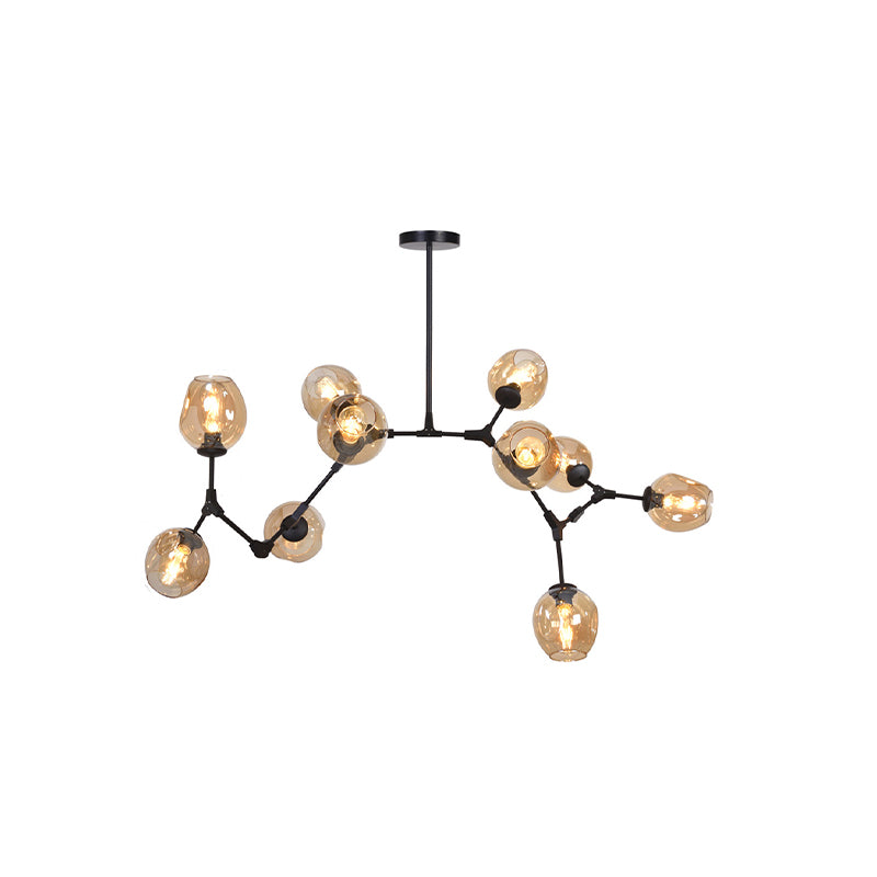 Nordic Modo Glass Chandelier Living Room Adjustable Hanging Light Fixture