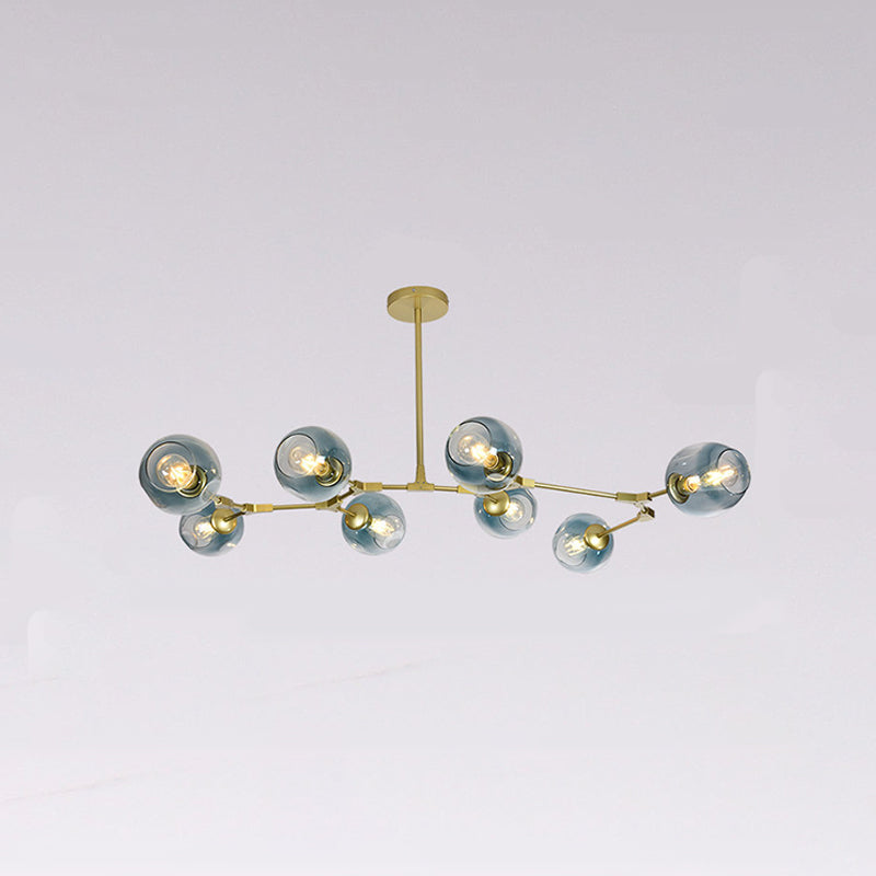 Nordic Modo Glass Chandelier Living Room Adjustable Hanging Light Fixture