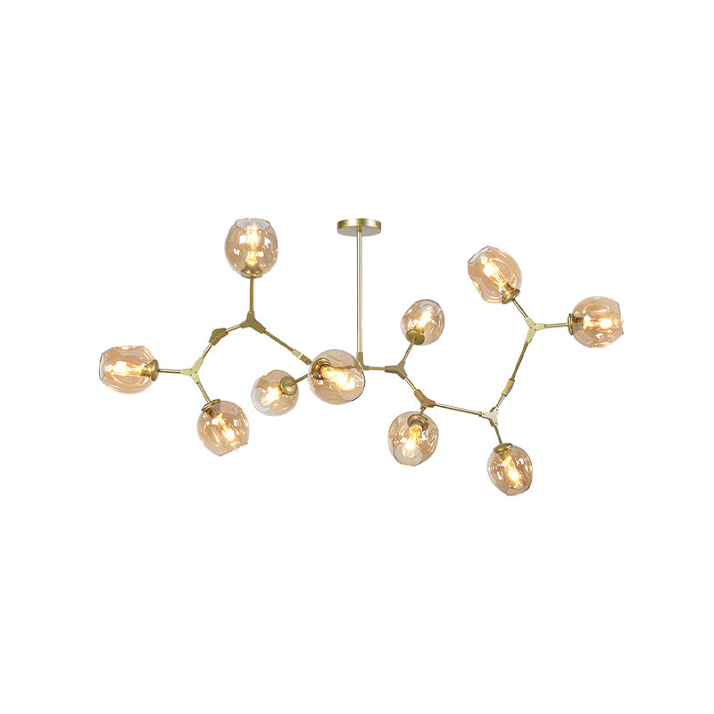 Nordic Modo Glass Chandelier Living Room Adjustable Hanging Light Fixture
