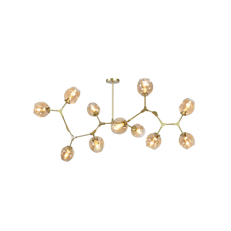 Nordic Modo Glass Chandelier Living Room Adjustable Hanging Light Fixture