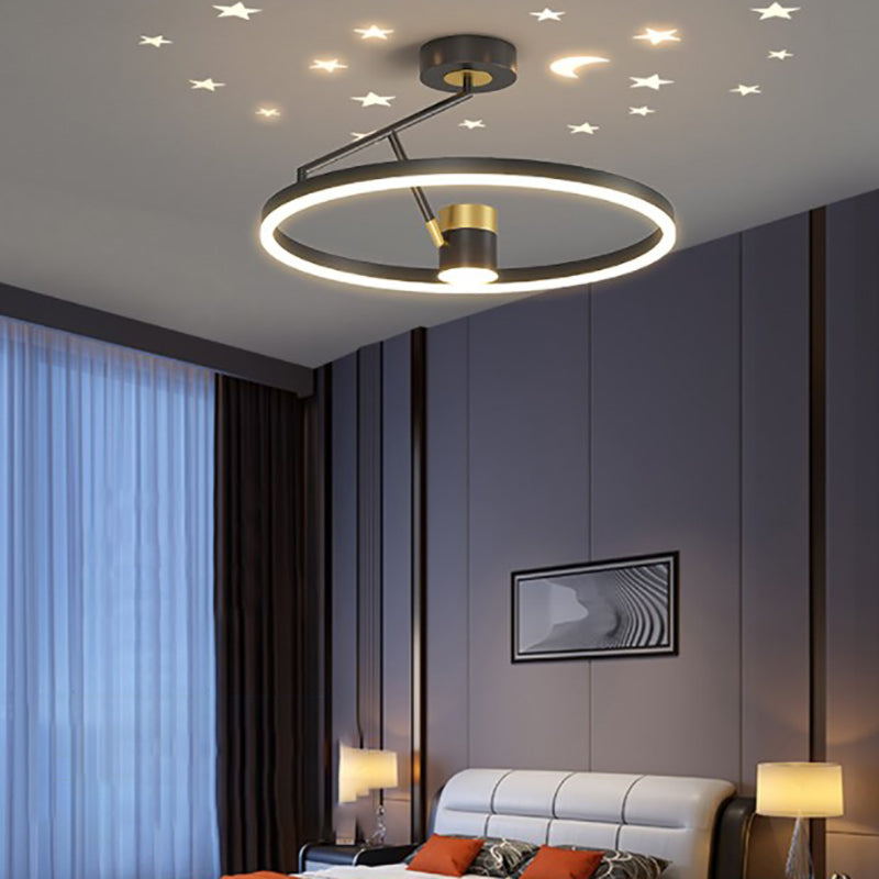 Contemporary Simple Chandelier Light Fixtures Led Hanging Chandelier for Bedroom