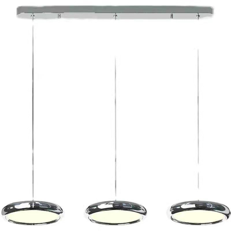 Simplicité Suspension à LED circulaire lampe à manger en métal