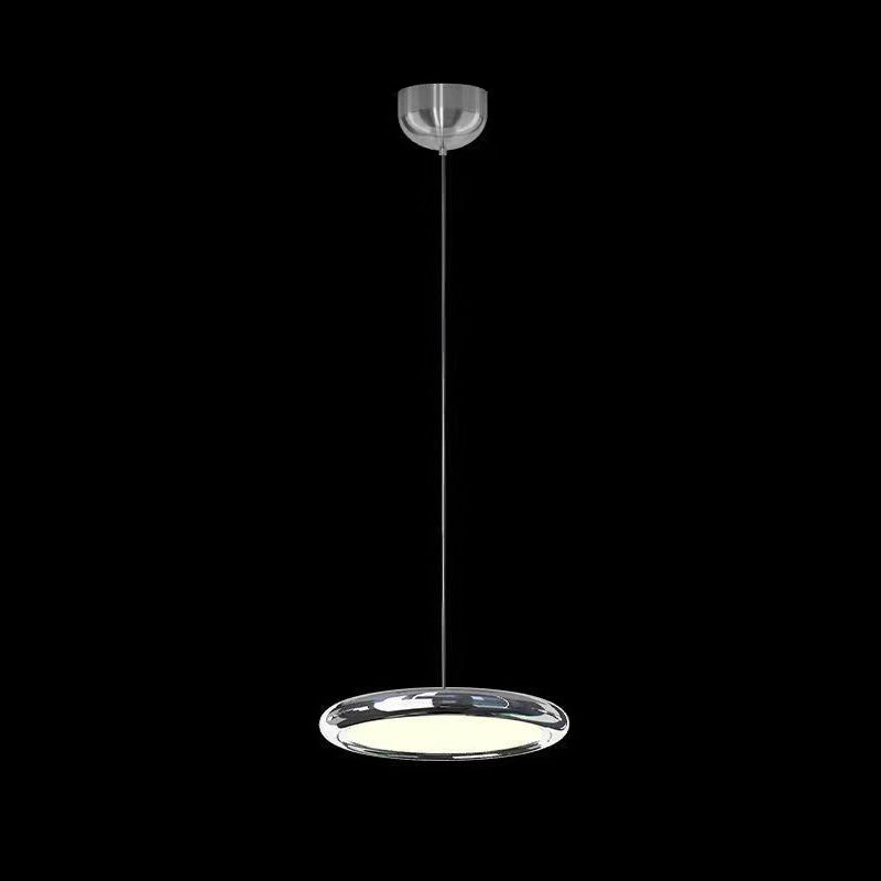 Simplicité Suspension à LED circulaire lampe à manger en métal