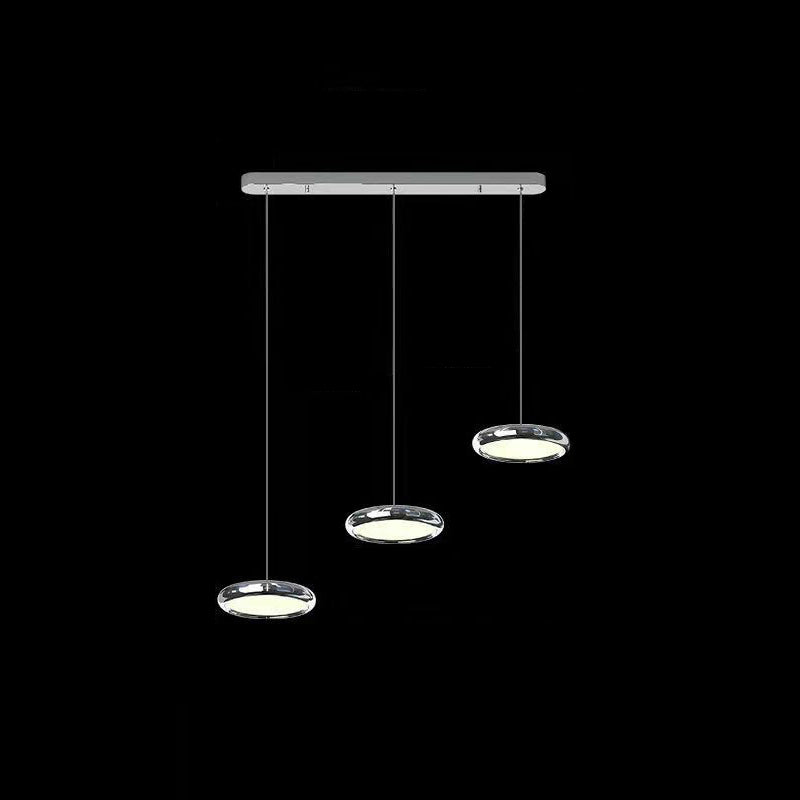 Simplicité Suspension à LED circulaire lampe à manger en métal