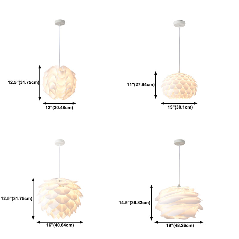 Floral Shape Pendante Light Aymat Minimaliste 1 lampe à chute de la lumière pour chambre à coucher