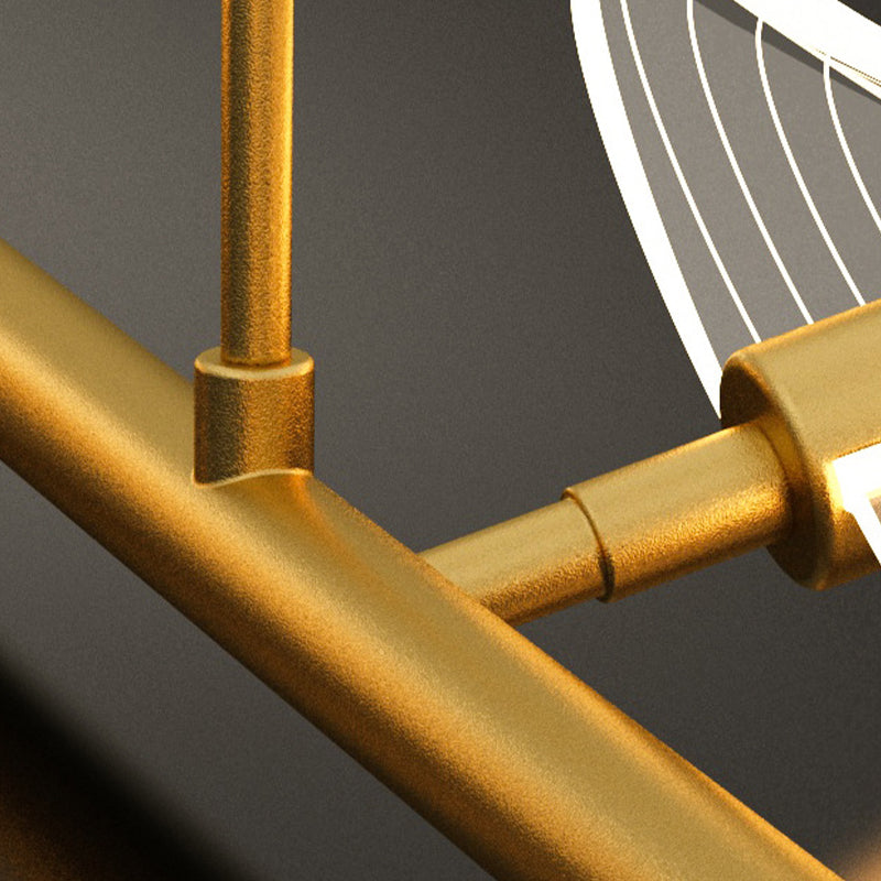 Minimalistische LED Island Lampe Bogenknotenform hängende Licht mit Acrylschatten für Esszimmer