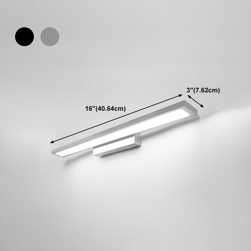 Lampada a specchio semplice a LED Moderna camera da bagno per bagno con applique