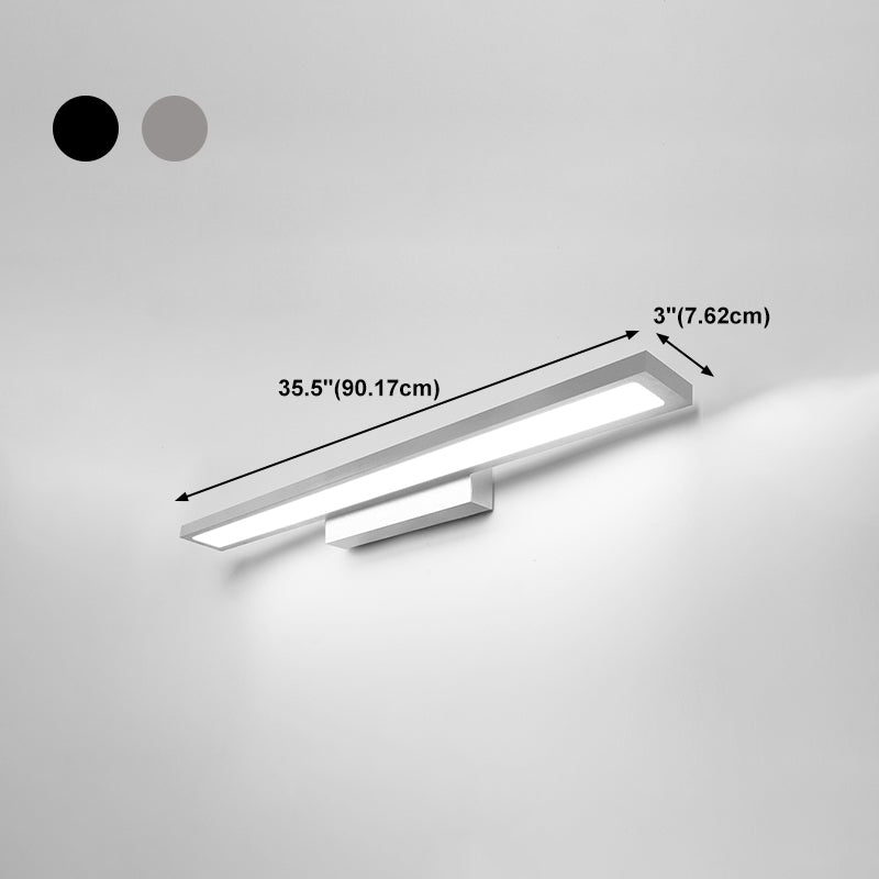 LED Simple Mirror Lamp Modern Bathroom Washroom Wall Sconce Light Fixture