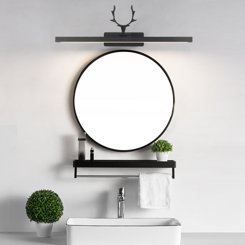 Lucitura anteriore a specchio moderno Alluminio anteriore Alluminio LED Montata a parete per il bagno