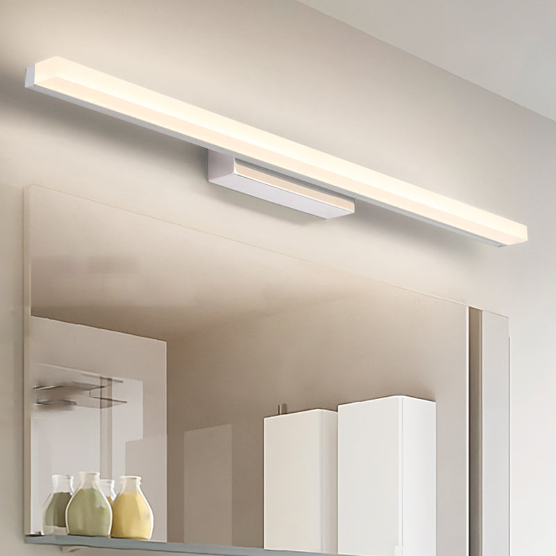 LED Vanity Light Contemporary Mirror Front Lighting with Acrylic Shade for Bathroom