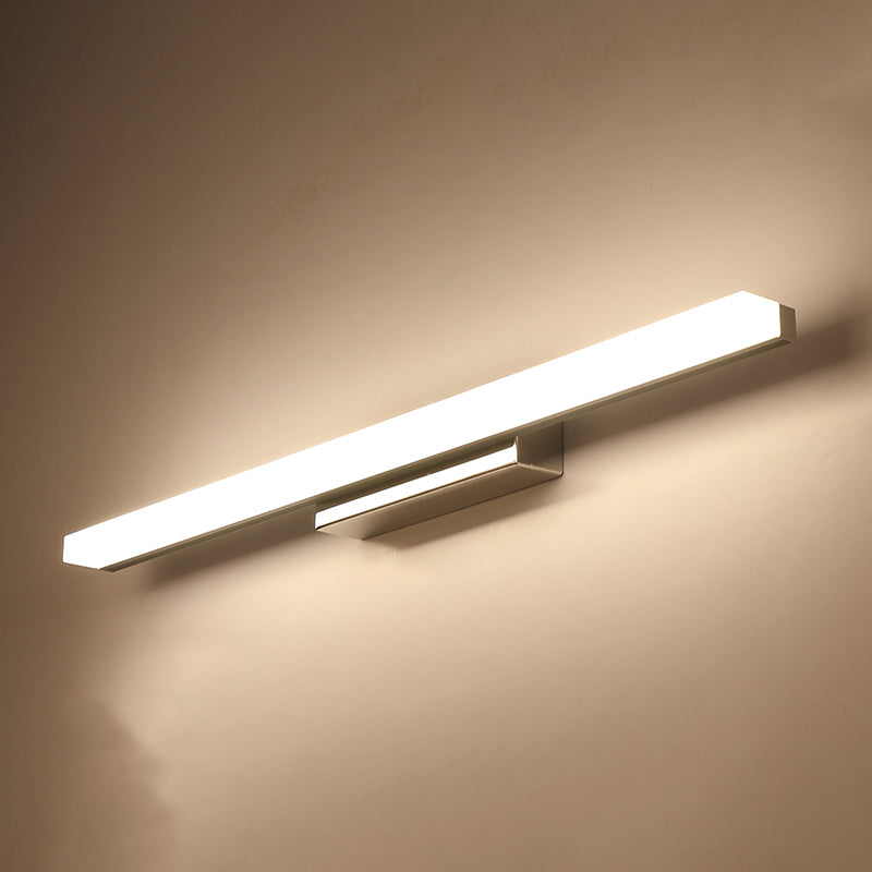 LED Vanity Light Contemporary Mirror Front Lighting with Acrylic Shade for Bathroom