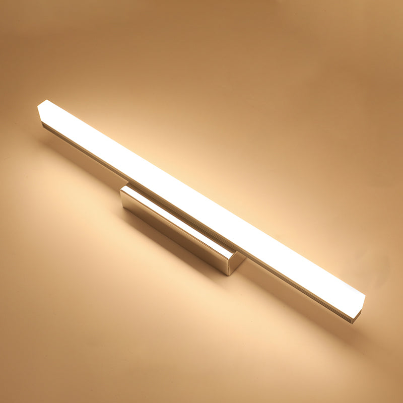 Vanité LED Light Mirror Mirror Éclairage avant avec une teinte acrylique pour la salle de bain