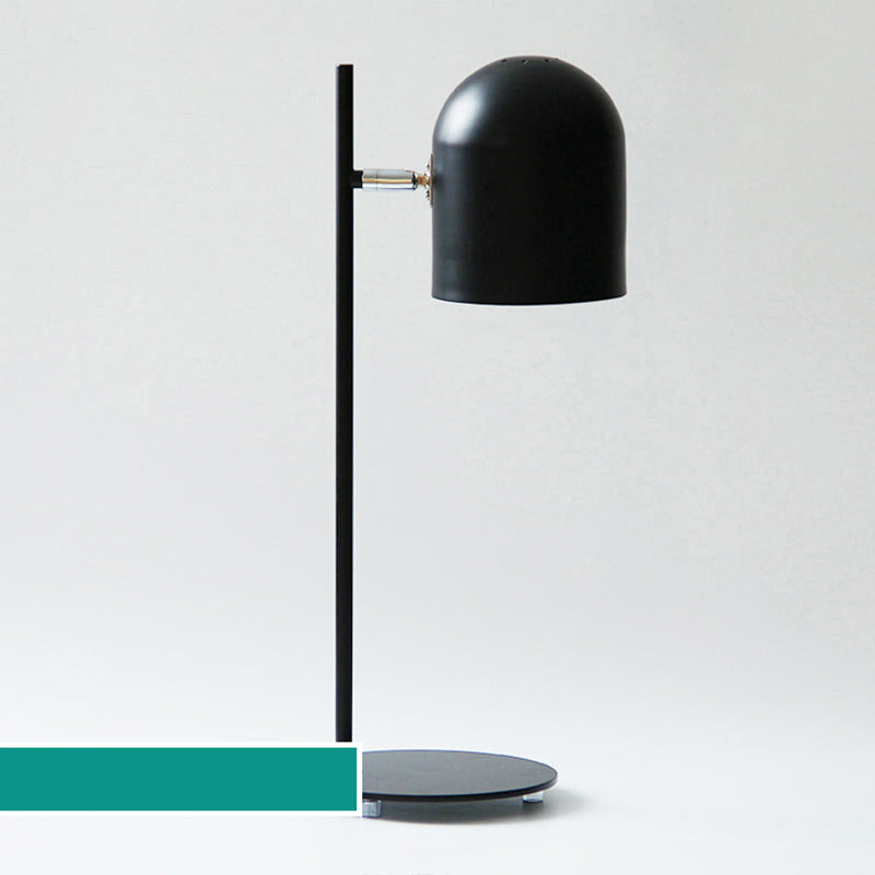 Metal Shaded Night Table Lamp Minimalist-Style Table Light for Bedside
