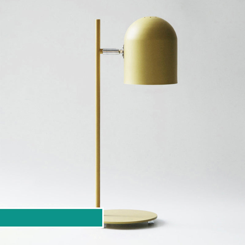 Metal Shaded Night Table Lamp Minimalist-Style Table Light for Bedside