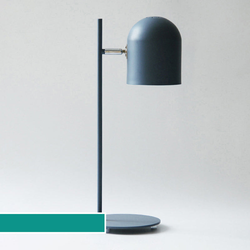 Metal Shaded Night Table Lamp Minimalist-Style Table Light for Bedside
