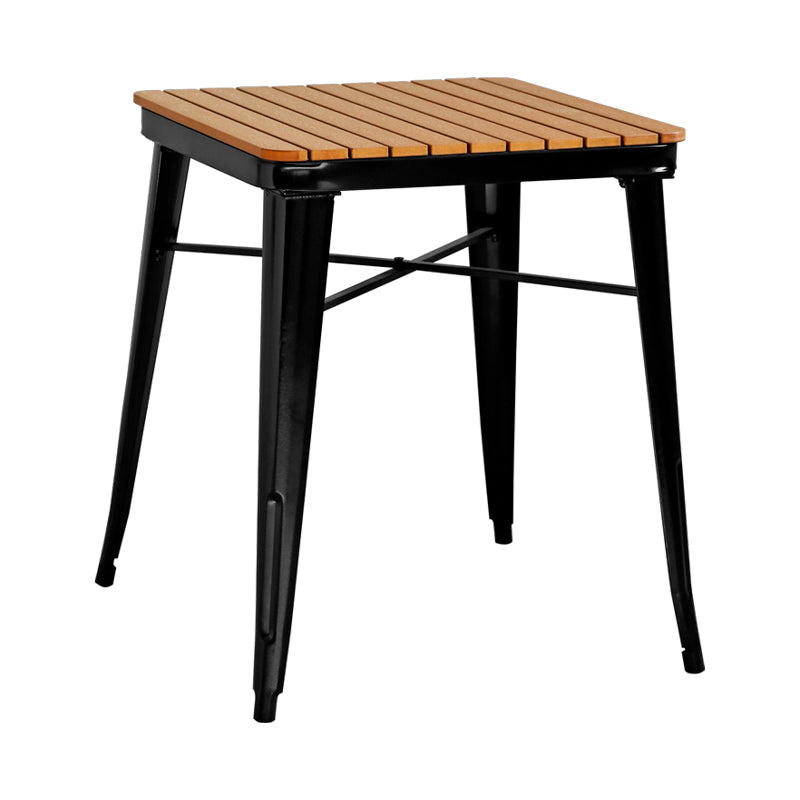 1/3/5 Pcs Metal Industrial Dinette Set with Manufactured Wood Table Dining Set