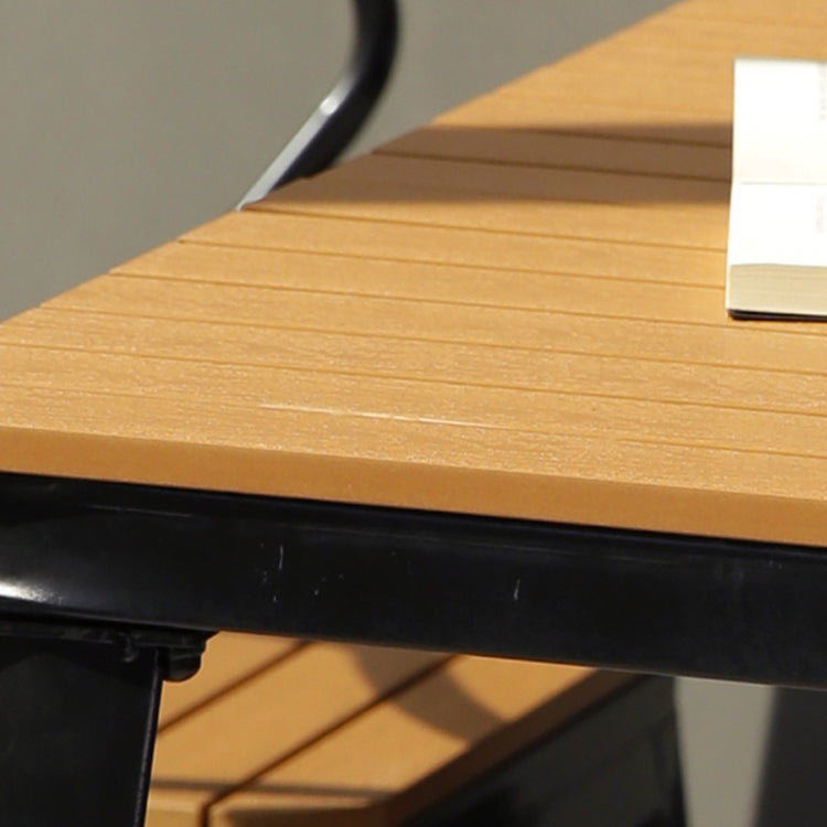 1/3/5 Pcs Metal Industrial Dinette Set with Manufactured Wood Table Dining Set