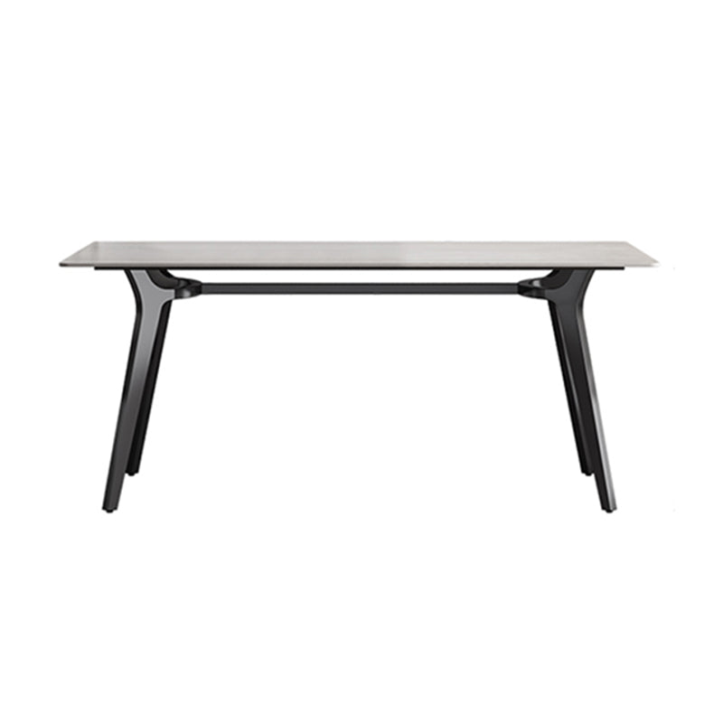 Forma rectangular mesa de estilo industrial mesa de piedra sinterizada para uso doméstico