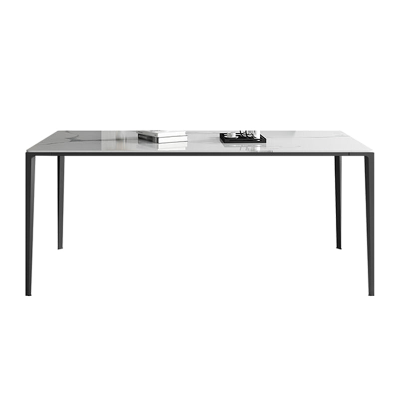 Rectangle Dining Site Table Simplicity Style Stone Furniture with 4-foot