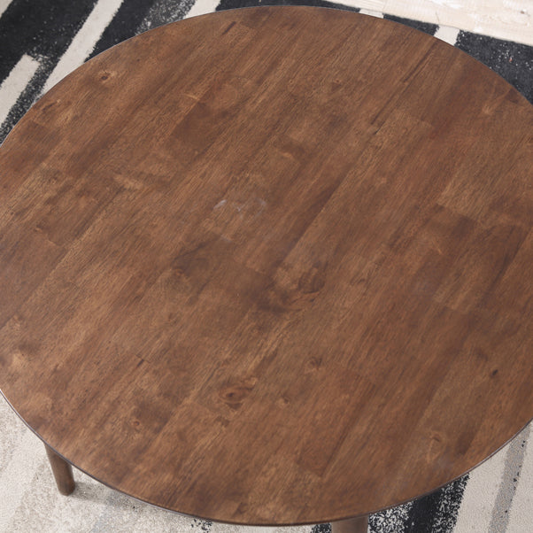 Round Rubberwood vaste houten eettafel eenvoud stijl eetkamercollectie