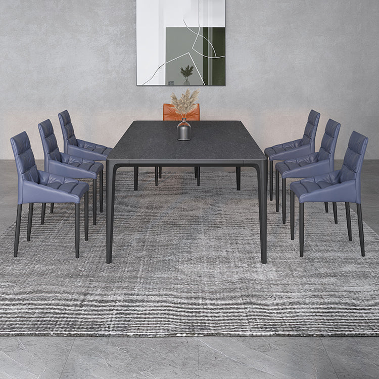 Rectangle Shape Dining Table Industrial Sintered Stone Table with 4 Legs