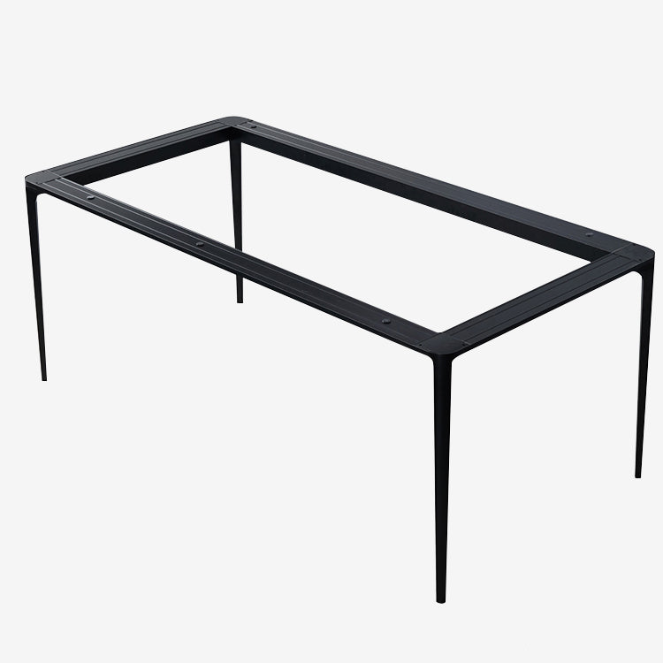 Rectangle Shape Dining Table Industrial Sintered Stone Table with 4 Legs