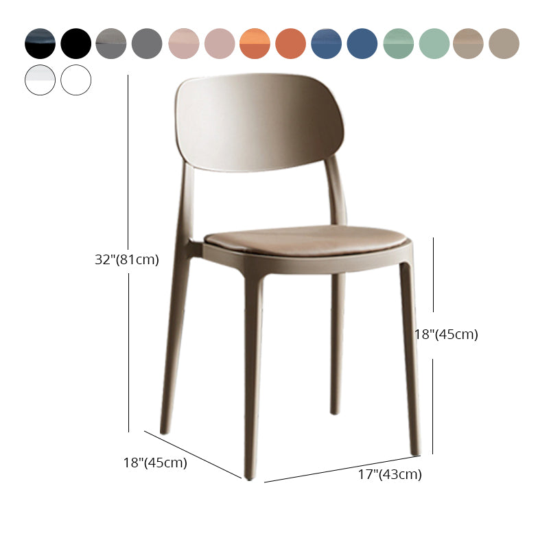 Contemporary Dining and Accent Chairs Indoor-Outdoor Open Back Dining Chair