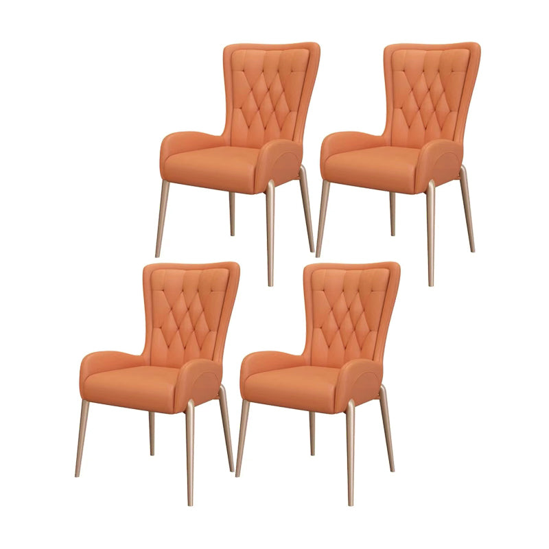 El comedor del metal de Glam preside el sillón lateral tapizado para el uso del restaurante