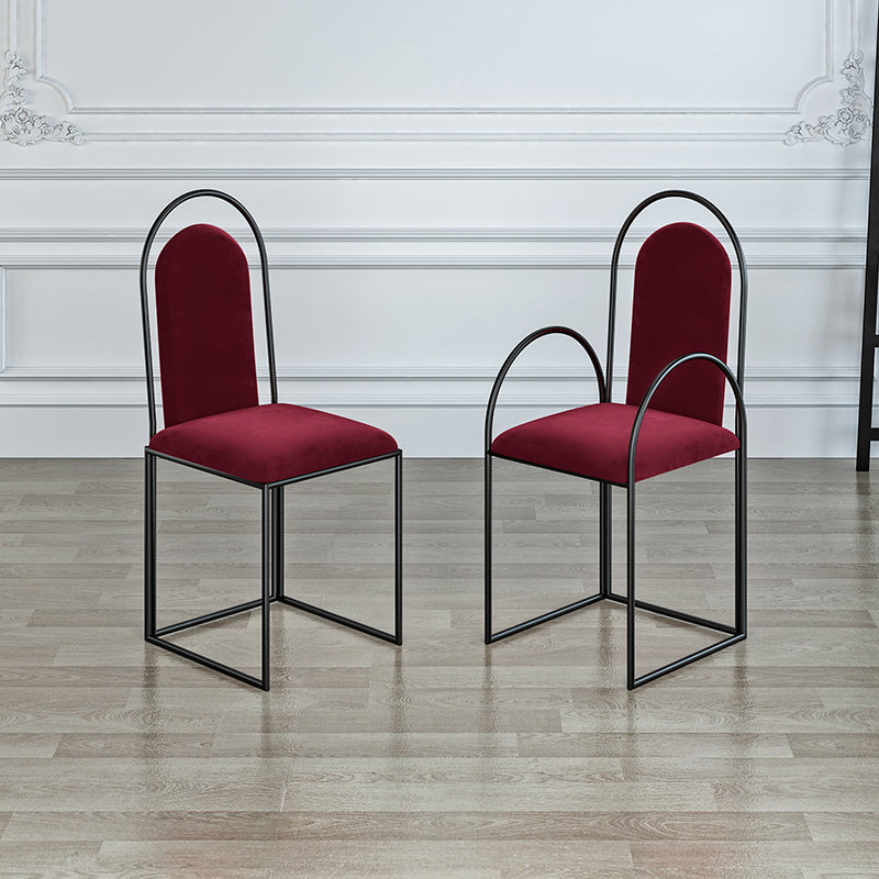 El comedor del metal de Glam preside el sillón lateral tapizado para el uso en el hogar