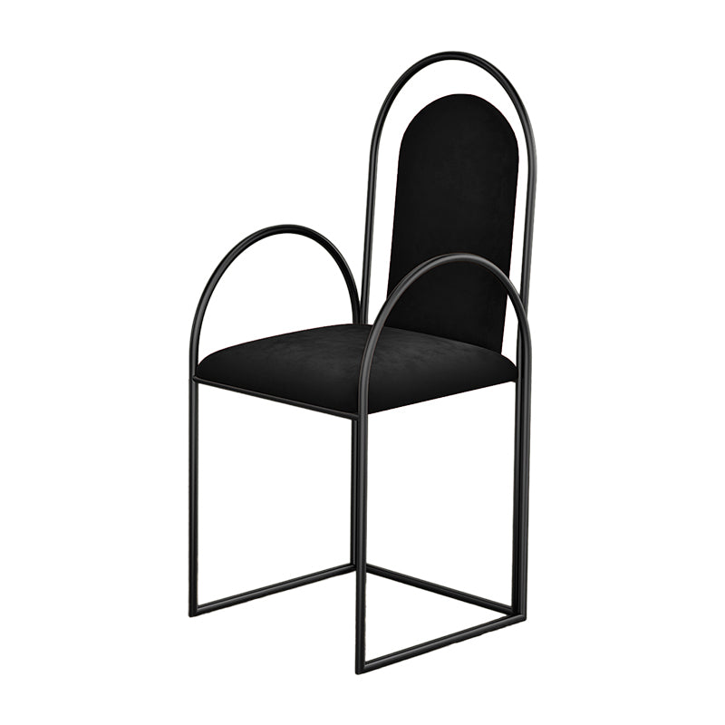 El comedor del metal de Glam preside el sillón lateral tapizado para el uso en el hogar