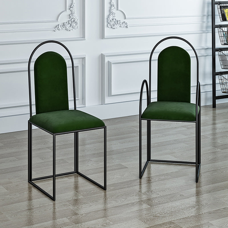El comedor del metal de Glam preside el sillón lateral tapizado para el uso en el hogar
