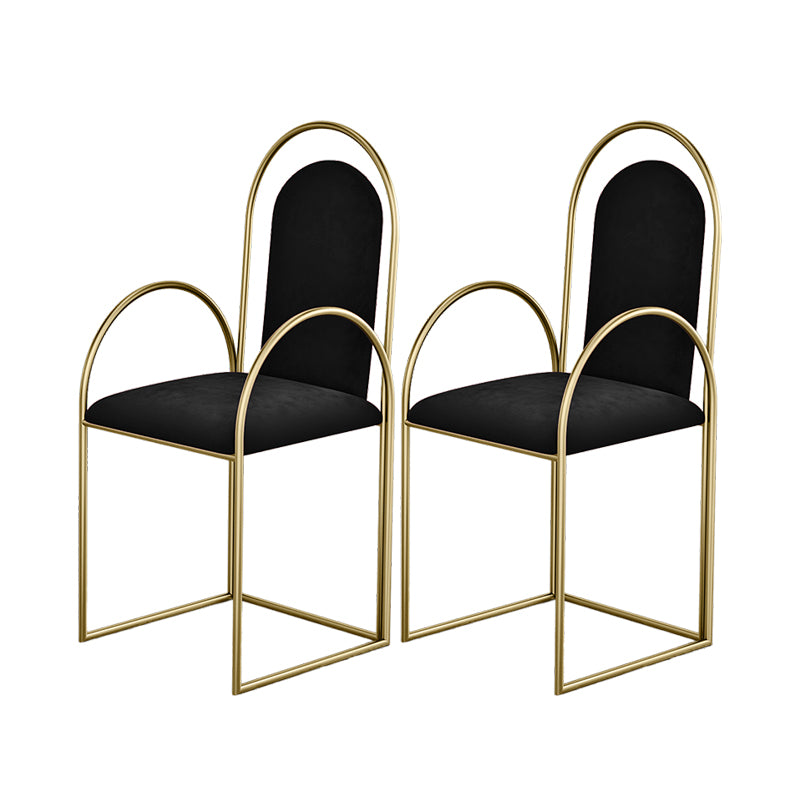 El comedor del metal de Glam preside el sillón lateral tapizado para el uso en el hogar