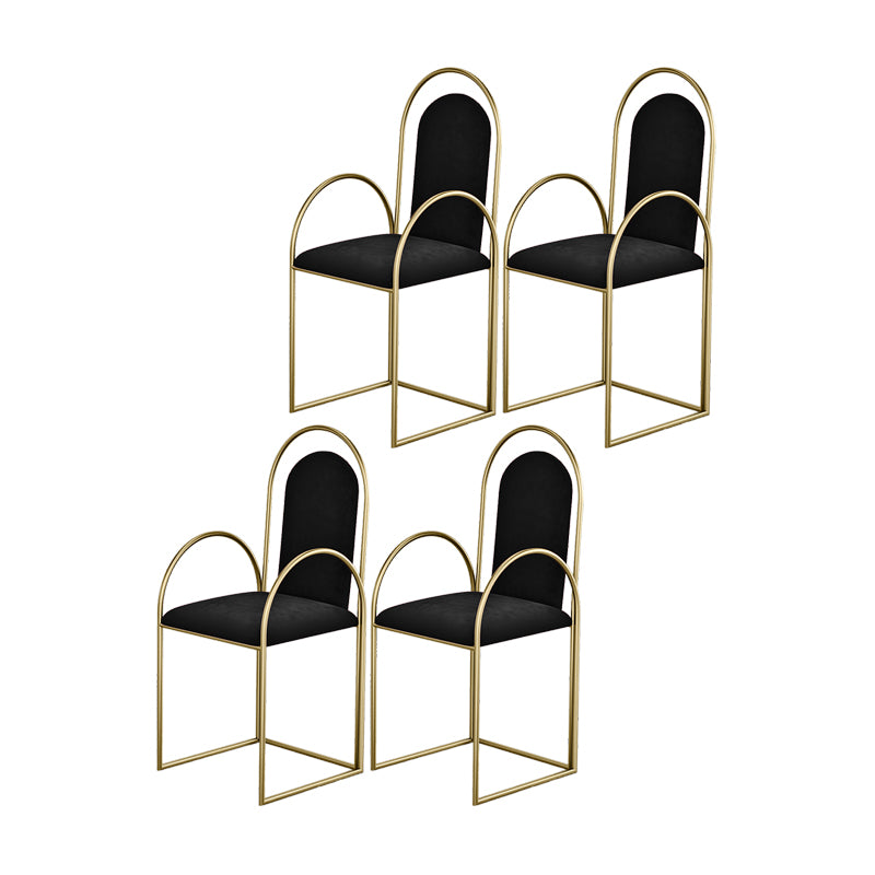 El comedor del metal de Glam preside el sillón lateral tapizado para el uso en el hogar