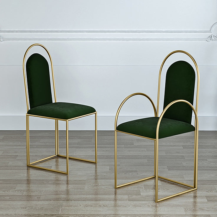 El comedor del metal de Glam preside el sillón lateral tapizado para el uso en el hogar