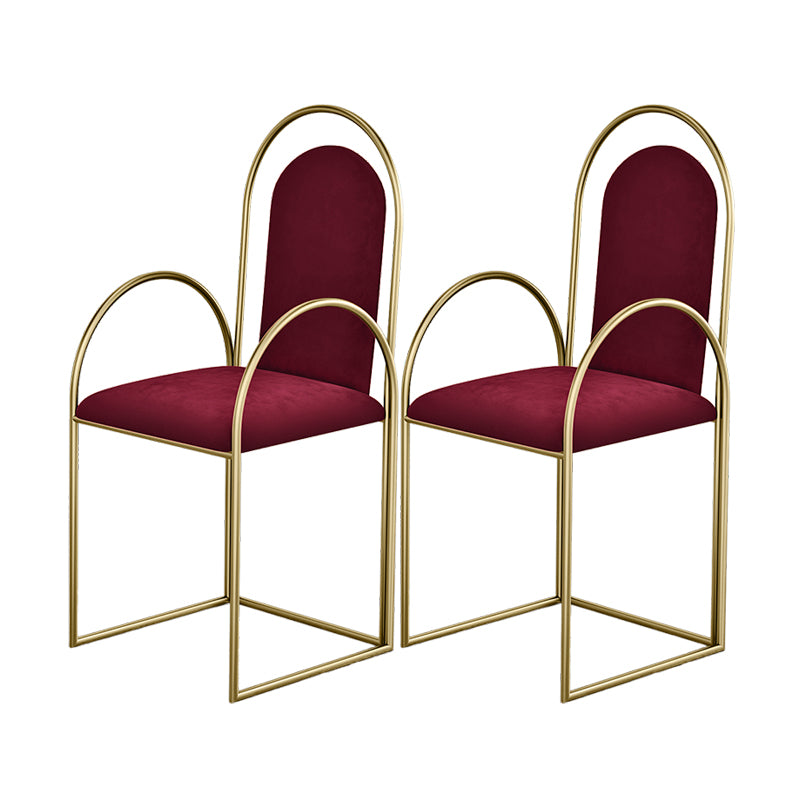 El comedor del metal de Glam preside el sillón lateral tapizado para el uso en el hogar