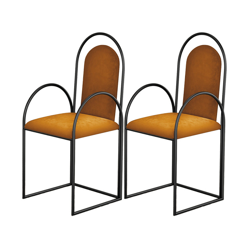 El comedor del metal de Glam preside el sillón lateral tapizado para el uso en el hogar