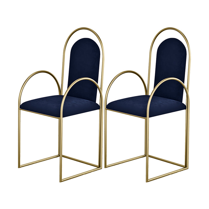 El comedor del metal de Glam preside el sillón lateral tapizado para el uso en el hogar